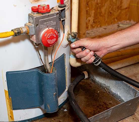 Comprehensive plumbing inspection -cheking water heater